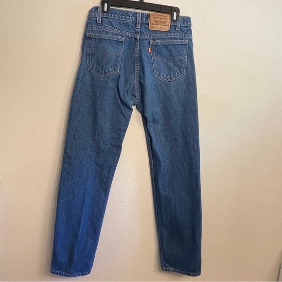 Levi 505 Regular Fit Classic Straight Leg Denim Jeans - Picture 9 of 16